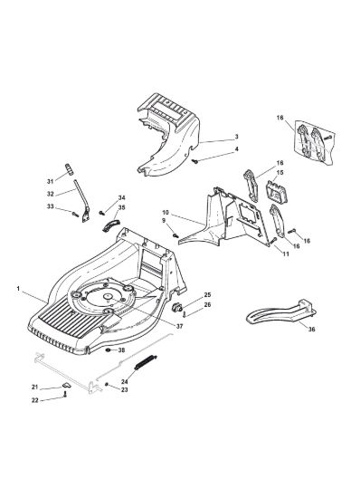 Picture of Chassis E Regolazione Altezza di Taglio