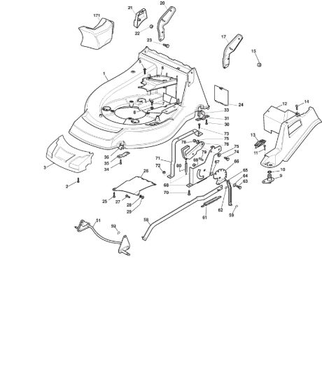 Picture of Chassis E Regolazione Altezza di Taglio