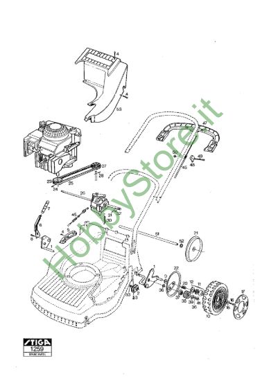 Picture of Chassis E Regolazione Altezza di Taglio