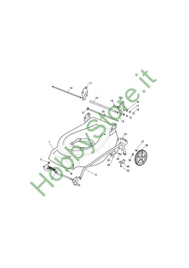 Picture of Chassis E Regolazione Altezza di Taglio