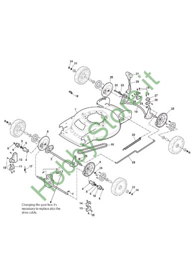 Picture of Chassis E Regolazione Altezza di Taglio