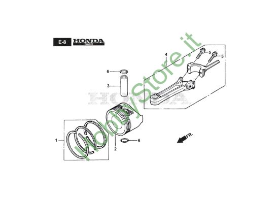 Picture of Pistone/Biella Motore