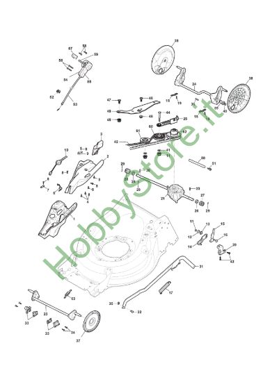 Picture of Chassis E Regolazione Altezza di Taglio