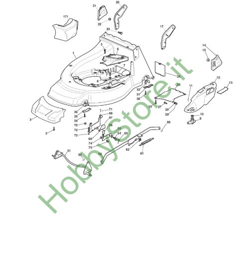 Picture of Chassis E Regolazione Altezza di Taglio