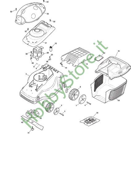 Picture of Chassis E Regolazione Altezza di Taglio