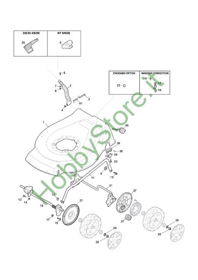 Picture of Chassis E Regolazione Altezza di Taglio