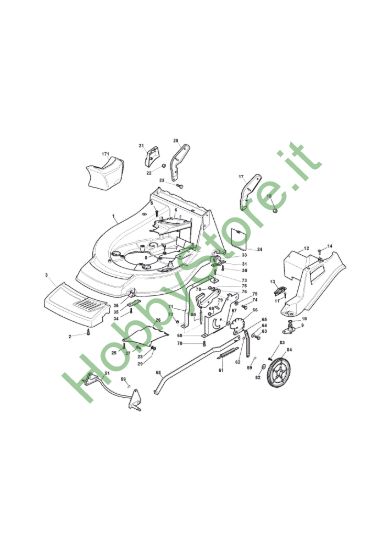 Picture of Chassis E Regolazione Altezza di Taglio