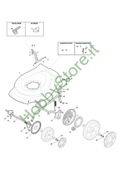 Picture of Chassis E Regolazione Altezza di Taglio