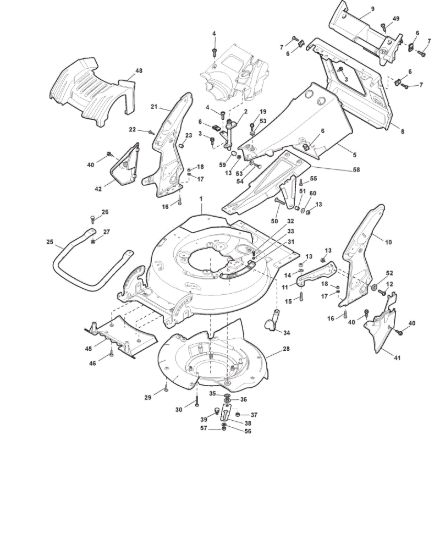 Picture of Chassis E Regolazione Altezza di Taglio