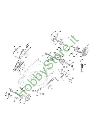 Picture of Chassis E Regolazione Altezza di Taglio