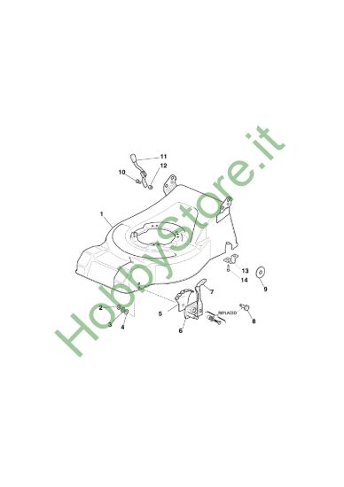 Picture of Chassis E Regolazione Altezza di Taglio