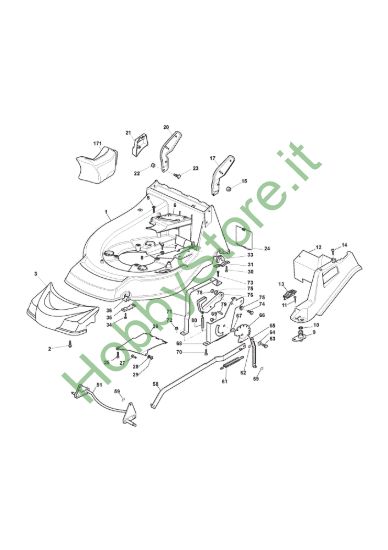 Picture of Chassis E Regolazione Altezza di Taglio