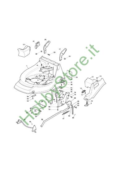 Picture of Chassis E Regolazione Altezza di Taglio
