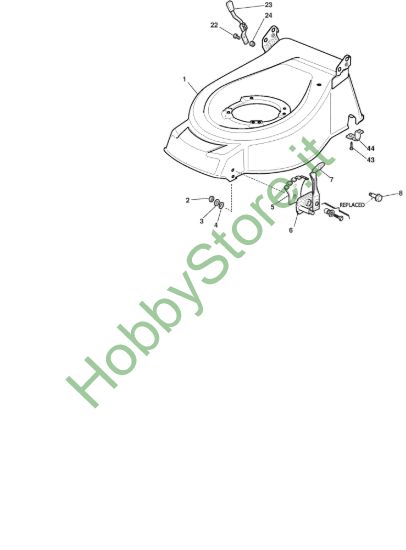 Picture of Chassis E Regolazione Altezza di Taglio