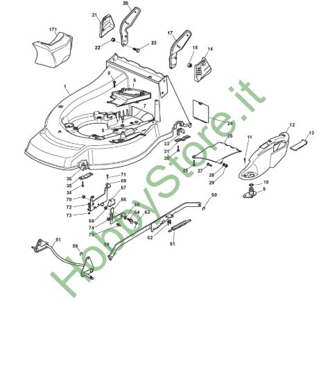 Picture of Chassis E Regolazione Altezza di Taglio