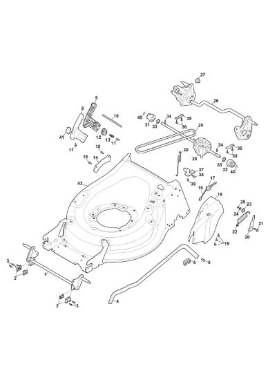 Picture of Chassis E Regolazione Altezza di Taglio