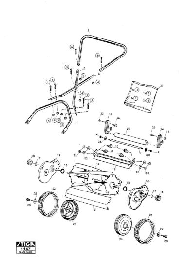 Picture of Hand Cylinder Mower Stiga (35 Cm)