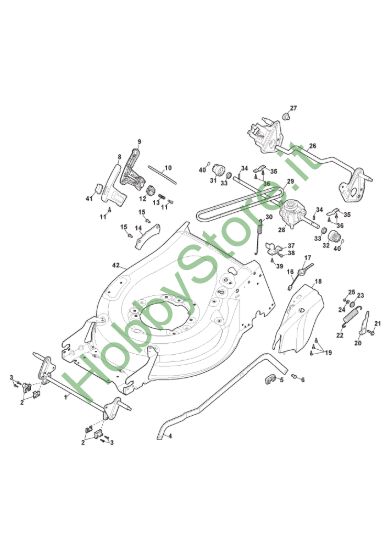 Picture of Chassis E Regolazione Altezza di Taglio