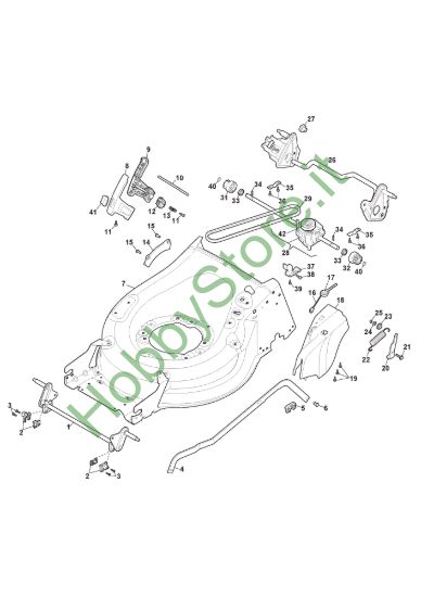 Picture of Chassis E Regolazione Altezza di Taglio