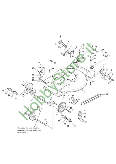 Picture of Chassis E Regolazione Altezza di Taglio