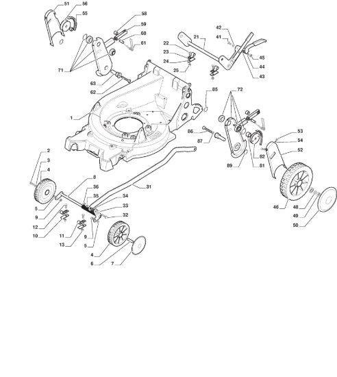 Picture of Chassis E Regolazione Altezza di Taglio