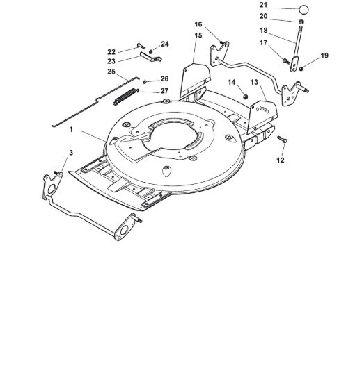 Picture of Chassis E Regolazione Altezza di Taglio