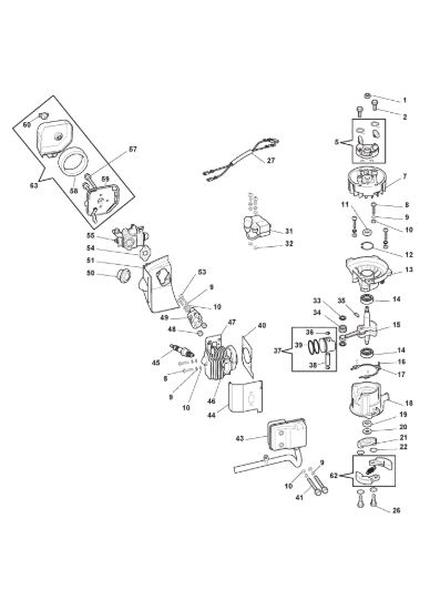 Picture of Albero Motore, Ass. Cilindro-Pistone, Carburatore