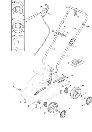 Picture of Chassis e Manico Parte Superiore