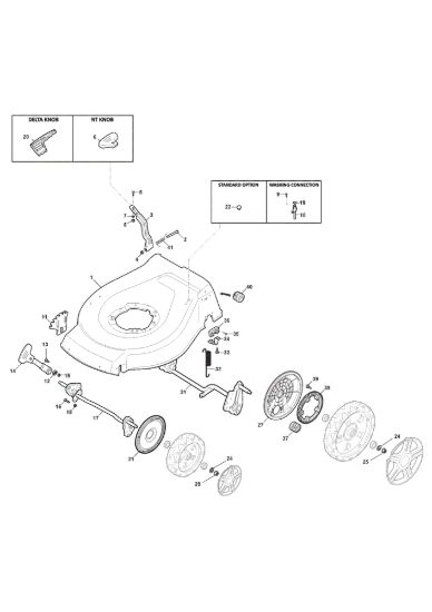 Picture of Chassis E Regolazione Altezza di Taglio