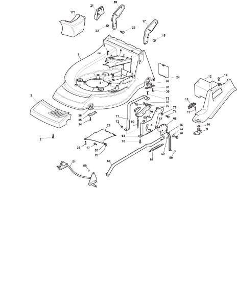 Picture of Chassis E Regolazione Altezza di Taglio