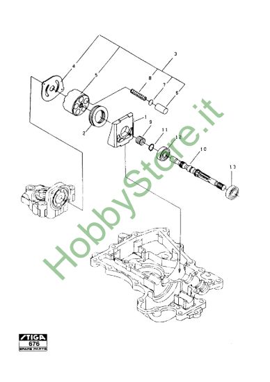 Picture of Kanzaki Transaxle K-55B Motor Shaft