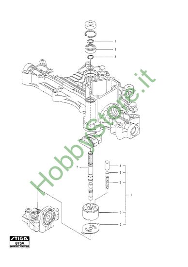 Picture of Kanzaki Transaxle K-55B Pump Shaft