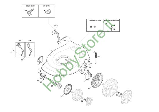 Picture of Chassis E Regolazione Altezza di Taglio