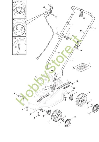 Picture of Chassis e Manico Parte Superiore