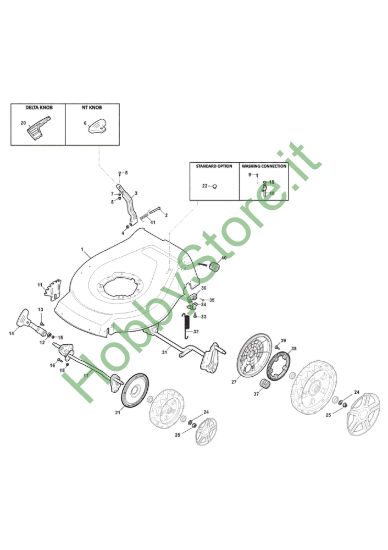 Picture of Chassis E Regolazione Altezza di Taglio