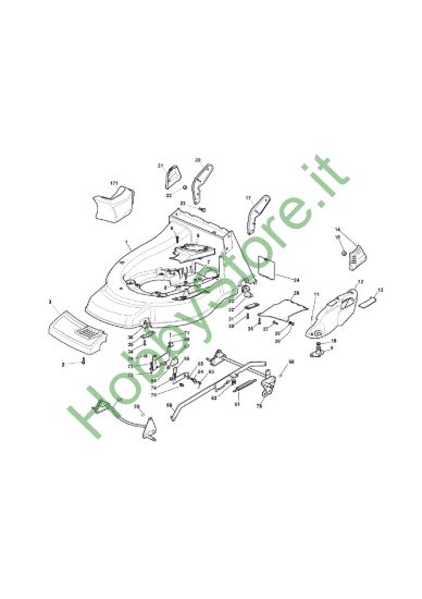 Picture of Chassis E Regolazione Altezza di Taglio