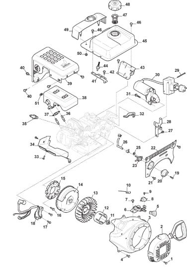Picture of Motore - Ass. Avviatore, Serbatoio