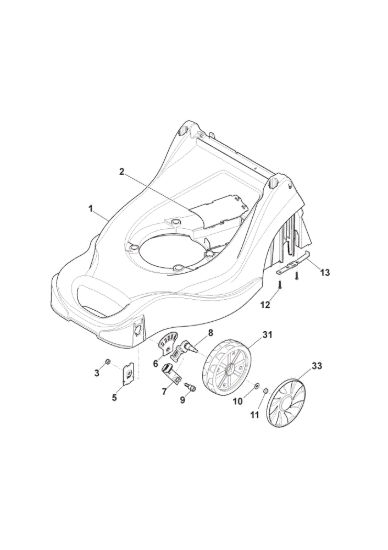 Picture of Chassis E Regolazione Altezza di Taglio