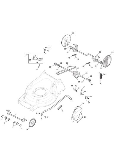 Picture of Chassis E Regolazione Altezza di Taglio