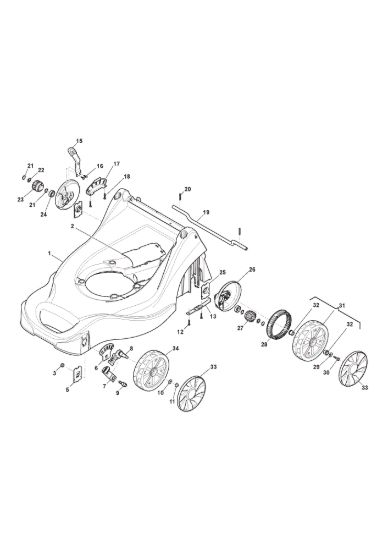 Picture of Chassis E Regolazione Altezza di Taglio