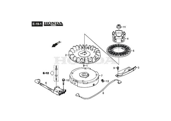 Picture of Volano Motore/Bobina Accensione - GCV190A S1-G7-SD