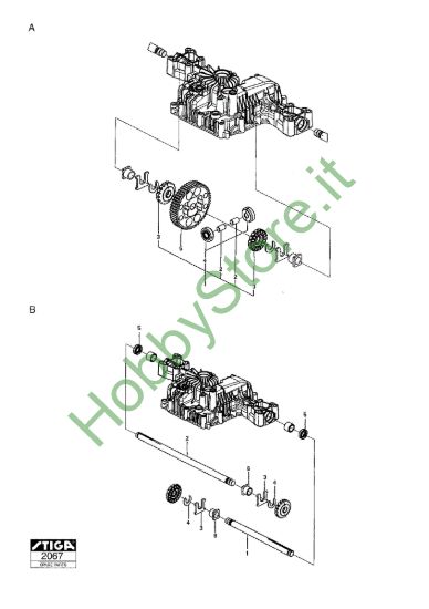 Picture of Kanzaki Transaxle K574B-K574F Diff.Gear-Axle Shafts