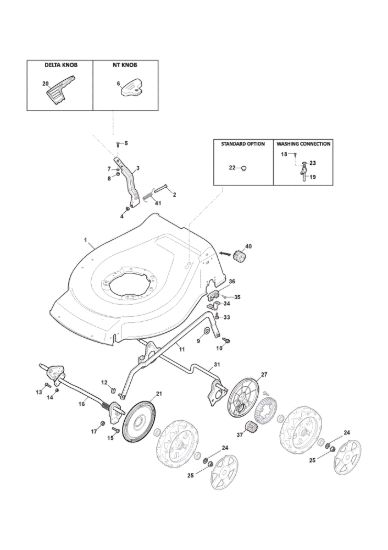Picture of Chassis E Regolazione Altezza di Taglio