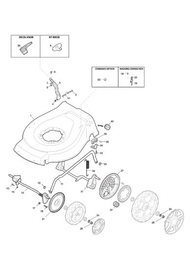Picture of Chassis E Regolazione Altezza di Taglio