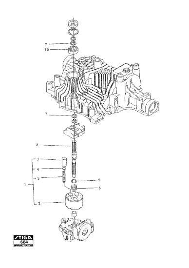 Picture of Kanzaki Transaxle K-61E Pump Shaft