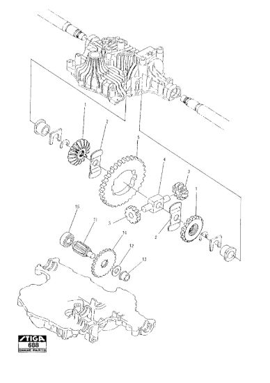 Picture of Kanzaki Transaxle K-61E Differential Gear