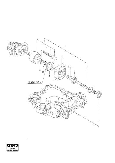 Picture of Kanzaki Transaxle K-61E Motor Shaft