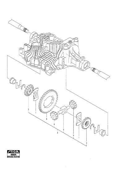 Picture of Kanzaki Transaxle K-61E Differential Gear