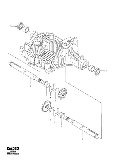 Picture of Kanzaki Transaxle K-61E Axle Shaft