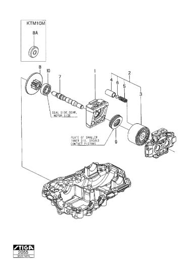Picture of Kanzaki Transaxle Ktm10F-Ktm10G-Ktm10M Motor Shaft